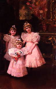 Photo of "THE THREE ERRAZURIZ SISTERS, 1897" by JOAQUIN (Y BASTIDA) SOROLLA