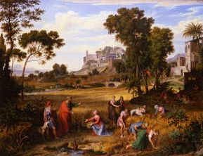 Photo of "LANDSCAPE WITH RUTH AND BOAZ (BIBLE - OLD TESTAMENT)" by JOSEF ANTON KOCH