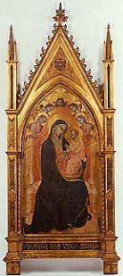 Photo of "VIRGIN AND CHILD ENTHRONED" by MASTER OF TERNI DORMITIORI