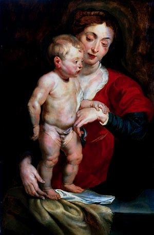 Photo of "THE VIRGIN AND CHILD" by PETER PAUL RUBENS