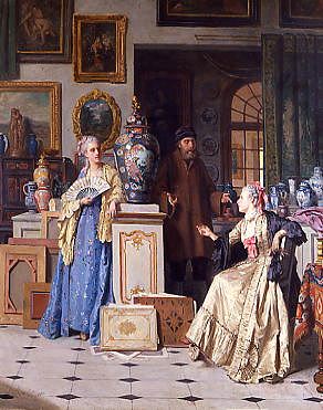 Photo of "AT THE ART DEALER'S SHOP, 1880." by JEAN CAROLUS
