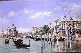 Photo of "A VIEW OF THE GRAND CANAL BY THE PIAZZETTA, VENICE, ITALY" by JOSE GALLEGOS Y ARNOSA
