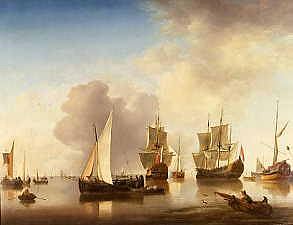 Photo of "DUTCH SHIPPING OFF THE COAST IN CALM WATERS" by JAN VAN OS