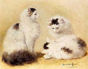 Photo of "STUDY OF THREE CATS" by HENRIETTE RONNER- KNIP