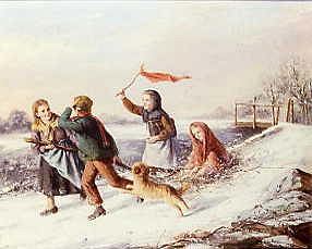 Photo of "CHILDREN PLAYING IN THE SNOW" by JAN WALRAVEN