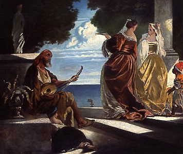 Photo of "VENETIAN LADIES AND A MINSTREL" by ANSELM FEUERBACH