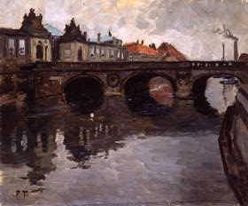 Photo of "COPENHAGEN-THE MARMORBROEN ON THE FREDERIKSHOLMS CANAL" by FRITS THAULOW
