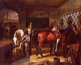 Photo of "IN THE STABLE" by FRANZ KRUGER