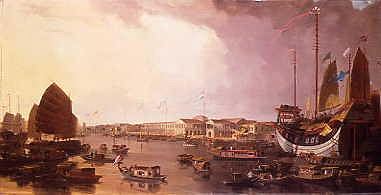 Photo of "FOREIGN FACTORIES ON THE PEARL RIVER, CANTON, CHINA" by WILLIAM DANIELL