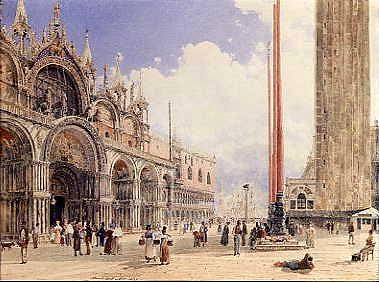 Photo of "BASILICA OF ST. MARK'S & PIAZZETTA, VENICE, ITALY" by RUDOLF VON ALT
