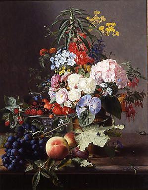 Photo of "STILL LIFE OF FRUIT AND FLOWERS" by OTTO DIDERICH OTTESEN