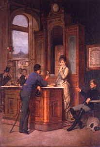 Photo of "A VIENNESE CAFE, 1877/8." by JOHANN HAMZA