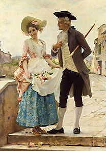 Photo of "THE FLOWER GIRL'S ADMIRER." by FEDERICO ANDREOTTI