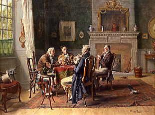 Photo of "THE CARD PLAYERS" by GERARD PORTIELJE