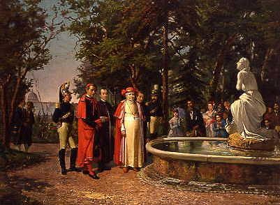 Photo of "POPE PIUS 1X VISITING A NEW FOUNTAIN" by CESARE AUGUSTE DETTI