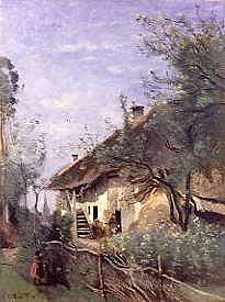 Photo of "LA CHAUMIERE" by JEAN BAPTISTE CAMILLE COROT