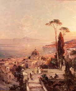Photo of "TERRACE AT POSILIPO, NAPLES" by FRANZ RICHARD UNTERBERGER