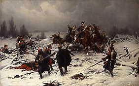 Photo of "PRUSSIAN UHLANS ATTACKING FRENCH ZOAVES, FRANCO-PRUSSIAN WAR 1870S" by CHRISTIAN SELL
