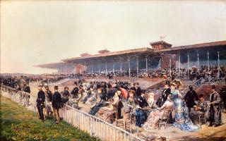 Photo of "PARIS, THE RACES AT LONGCHAMP, 1880 (FRANCE)" by LUDOVICO MARCHETTI