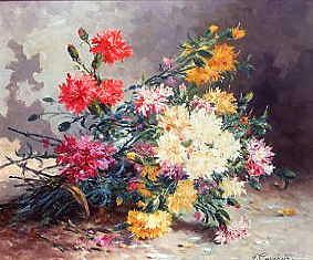Photo of "BUNCH OF CARNATIONS." by HENRI CAUCHOIS
