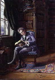 Photo of "A GENTLEMAN READING IN HIS STUDY" by JOHANN HAMZA