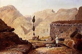 Photo of "THE ARTIST BY THE TEMPLE OF ELIJAH" by MINER KILBOURNE KELLOGG