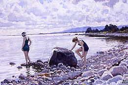 Photo of "BATHERS ON THE SHORE" by PAUL GUSTAV FISCHER