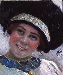 Photo of "A PORTRAIT OF THE ARTIST'S SECOND WIFE" by PAUL GUSTAV FISCHER