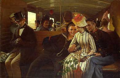 Photo of "THE 2ND. CLASS COMPARTMENT, 1889" by HANS BRASEN