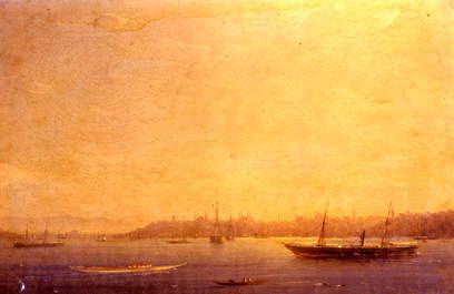 Photo of "A VIEW OF ISTANBUL FROM THE BOSPHORUS, 1867" by IVAN KONSTANTINOVICH AIVAZOVSKY