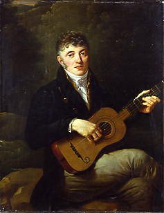 Photo of "PORTRAIT OF JEAN ELLEVION PLAYING THE GUITAR" by CONSTANCE A. MAYER