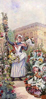 Photo of "THE FLOWER SELLER" by GEORGES CLAIRIN