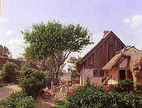 Photo of "A FARM COTTAGE IN SUMMER, 1863" by JOHAN FREDERIK NICOLAI VERMEHREN