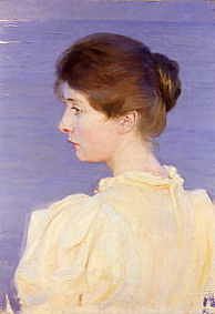 Photo of "PORTRAIT OF MARIE, THE ARTIST'S WIFE" by PEDER SEVERIN KROYER