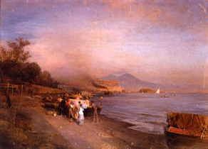 Photo of "NAPLES, ON THE BEACH, 1882." by OSWALD ACHENBACH