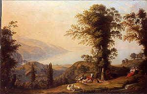 Photo of "AN EXTENSIVE ITALIAN LANDSCAPE,1812" by LUDWIG PHILIPP STRACK