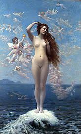 Photo of "VENUS RISING FROM THE WAVES" by JEAN LEON GEROME