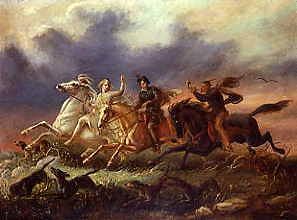 Photo of "AN ALLEGORY OF HUNTING, 1848" by THADDAEUS BRODOWSKI
