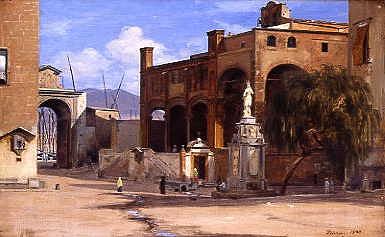 Photo of "PIAZZA MARINA, PALERMO, SICILY, ITALY, 1840" by MARTINUS RORBYE