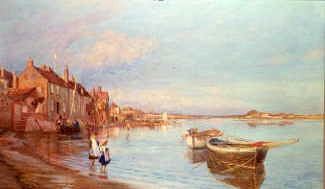 Photo of "ALL ON A SUMMER'S DAY AT BOSHAM, SUSSEX, ENGLAND, 1888" by CHARLES WILLIAM WYLLIE