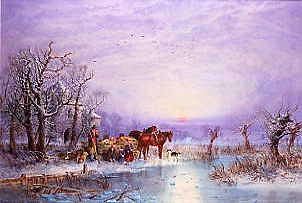 Photo of "A WINTER SUNSET" by EDWARD DUNCAN
