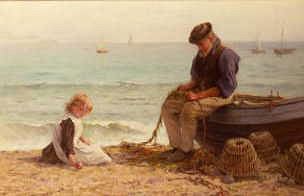 Photo of "MENDING NETS" by EDITH HUME