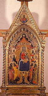 Photo of "MADONNA AND CHILD ENTHRONED WITH SAINTS" by JACOPO DI CIONE