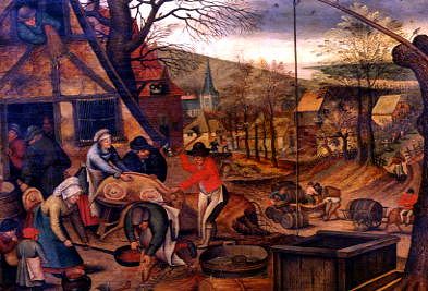 Photo of "PREPARING FOR THE FEAST, GRAPE HARVEST AND WINE-MAKING" by PIETER BREUGHEL