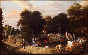 Photo of "A BANQUET IN THE PARK OF A COUNTRY HOUSE" by ESIAS VAN DE VELDE