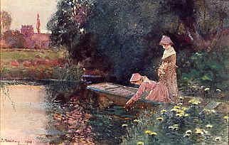 Photo of "PICKING WATER-LILIES" by THOMAS MACKAY