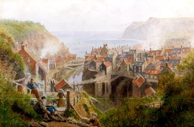Photo of "A VIEW OF STAITHES, YORKSHIRE, ENGLAND" by CHARLES GREGORY