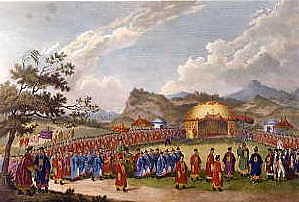 Photo of "THE APPROACH OF THE EMPEROR OF CHINA TO HIS TENT, IN" by WILLIAM ALEXANDER