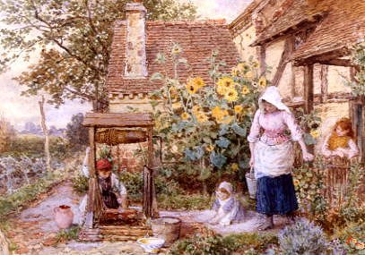 Photo of "A COTTAGE WELL" by MYLES BIRKET FOSTER
