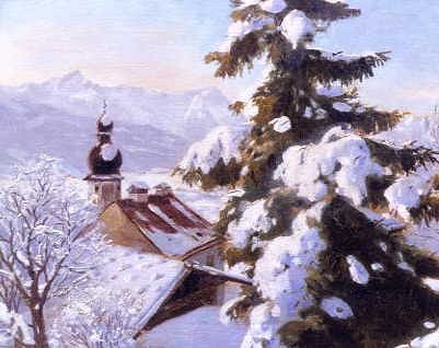 Photo of "A PICTURESQUE SNOW SCENE" by WILLIAM KRAUSE